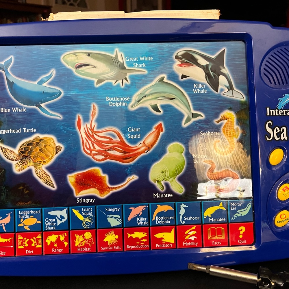 S cientific Toys - Interactive Sea Life Educational - WORKS GREAT!!! -